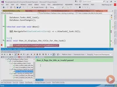 Pluralsight - Automated Testing in ASP.NET With SpecsFor and SpecsFor.Mvc (2015)