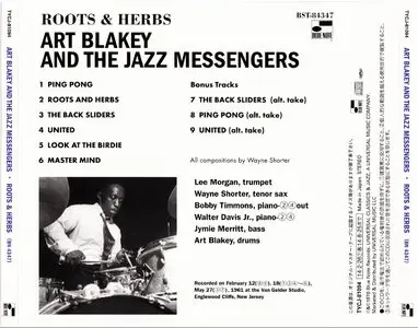 Art Blakey and The Jazz Messengers - Roots & Herbs (1961) {Blue Note Japan SHM-CD TYCJ-81094 rel 2014} (24-192 remaster)