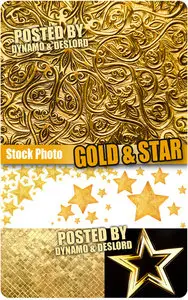 Gold & Star - UHQ Stock Photo