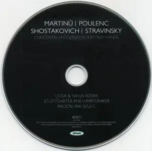 Bizjak Piano Duo - Martinu, Poulenc, Shostakovich, Stravinsky (2015) {Onix}