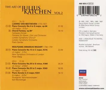 Julius Katchen - The Art of Julius Katchen, Vol. 2 - Beethoven, Mozart: Piano Concertos (2004)