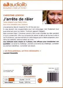 Christine Lewicki, "J'arrête de râler"