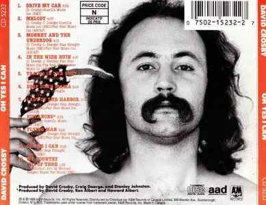 David Crosby - Oh Yes I Can (1989) {A&M CD 5232}