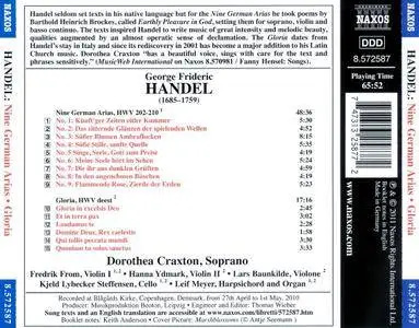 Dorothea Craxton - Handel: Nine German Arias, Gloria (2011)