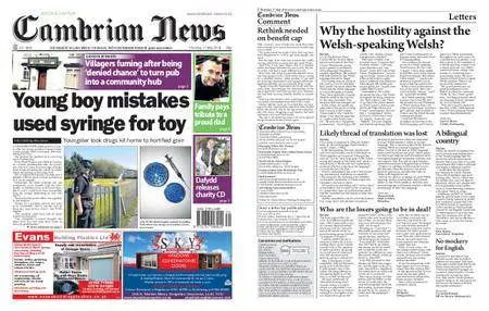 Cambrian News Arfon & Dwyfor – 18 May 2018