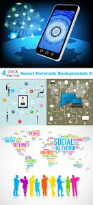 Vectors - Social Network Backgrounds 8