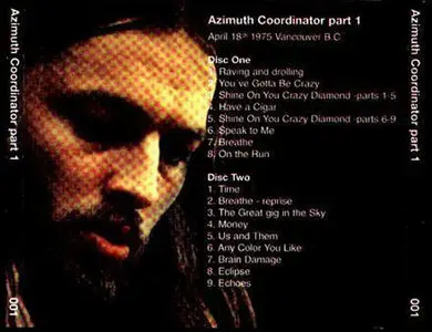 Pink Floyd - Azimuth Coordinator (1998) [6CD Box Set]