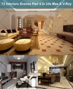 Models Pack - 13 Living Rooms in 3DS Max