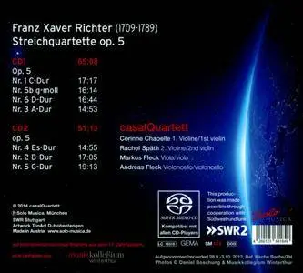 Casal Quartett - Genesis 1757: F.X. Richter: 7 String Quartets Op.5 (2CD) (2014)