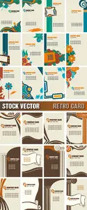 Stock Vector - Retro Card