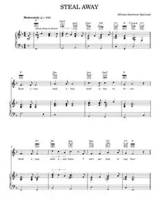 Steal Away (Steal Away To Jesus) - Traditional Spiritual (Piano-Vocal-Guitar)