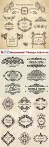 Vectors - Ornamental Vintage Labels 24