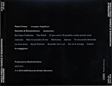 Paolo Fresu, Daniele di Bonaventura - In Maggiore (2015) {ECM}