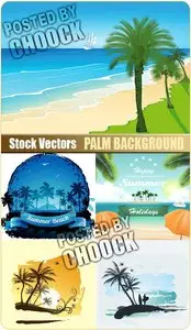 Palm background - Stock Vector