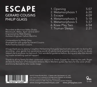 Gerard Cousins - Philip Glass: Escape (2020)