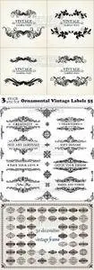 Vectors - Ornamental Vintage Labels 55