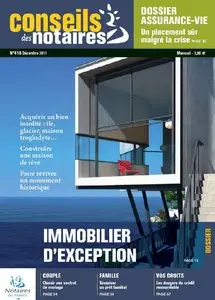 Conseils des Notaires N° 410 Décembre 2011