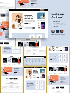 Credit Card Service Website Landing Page SUDRTT3