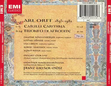 Franz Welser-Möst, Münchner Rundfunkorchester - Carl Orff: Catulli Carmina; Trionfo di Afrodite (1995)