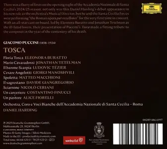 Daniel Harding, Orchestra e Coro dell’Accademia Nazionale di Santa Cecilia - Giacomo Puccini: Tosca (2025)