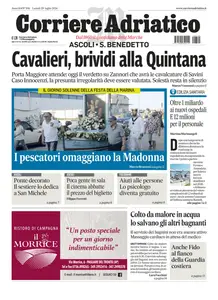 Corriere Adriatico Ascoli - 29 Luglio 2024