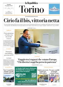 la Repubblica Torino - 10 Giugno 2024