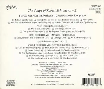 Simon Keenlyside, Graham Johnson - Schumann: Lieder, Vol. 2 (1998)