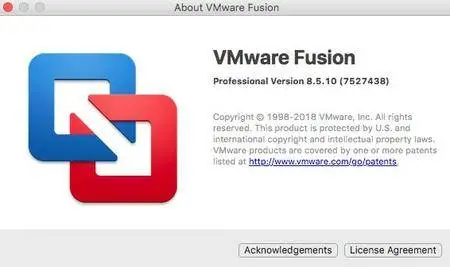 VMware Fusion PRO 8.5.10 macOS