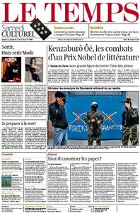 Le Temps du Samedi/Dimanche, 26./27. Avril 2014