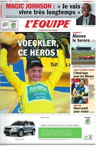 L'EQUIPE (11 Juillet 2011)