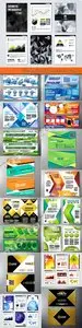 Brochure flyer and banner business card vector