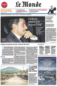 Le Monde du Dimanche/Lundi, 21./22. Septembre 2014