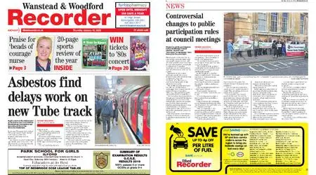 Wanstead & Woodford Recorder – January 16, 2020