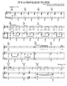 It's A Privilege To Pee - Urinetown Musical (Piano-Vocal-Guitar)