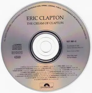 Eric Clapton - The Cream Of Clapton (1994) [Polydor 521 881-2, France]