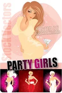 Party girl - Stock Vectors