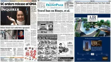 Philippine Daily Inquirer – July 20, 2016