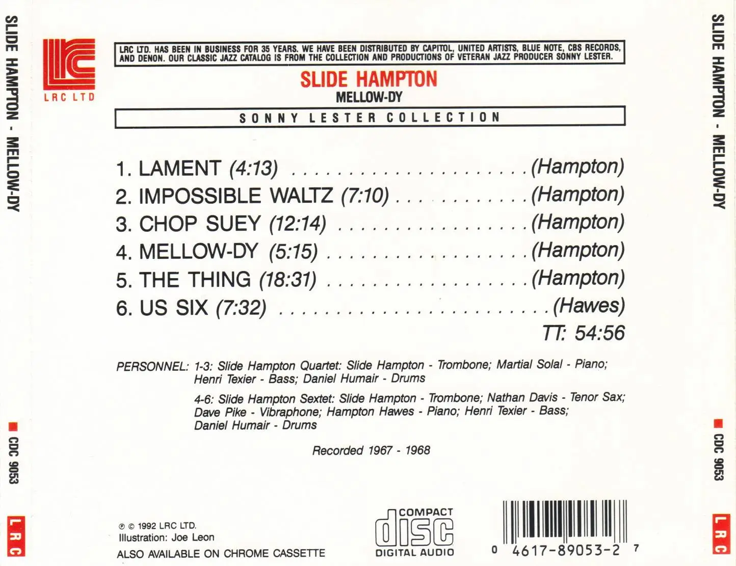 Slide Hampton - Mellow-Dy (1968) {Lester Recording CDC9053 rel 1992}