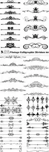 Vectors - Vintage Calligraphic Dividers 60