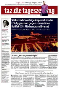 Tageszeitung TAZ vom 24 September 2014