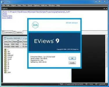 EViews 9.5 (June 28, 2016)