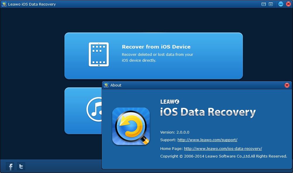 Leawo iOS Data Recovery 2.0.