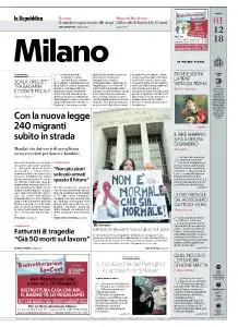 la Repubblica Milano - 1 Dicembre 2018