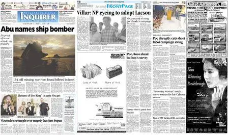 Philippine Daily Inquirer – March 02, 2004