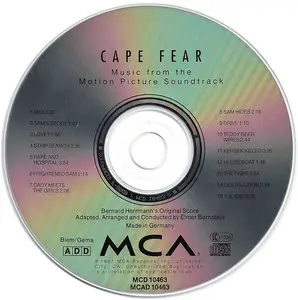 Bernard Herrmann - Cape Fear: Music from the Motion Picture Soundtrack (1991) Arranged and Conducted by Elmer Bernstein