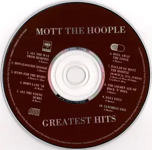 Mott The Hoople - Greatest Hits (1976) [Japan 1st Press, 1995]