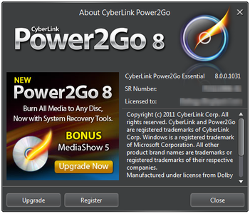 CyberLink Power2Go 8 Essential v8.0.0.1031 Portable