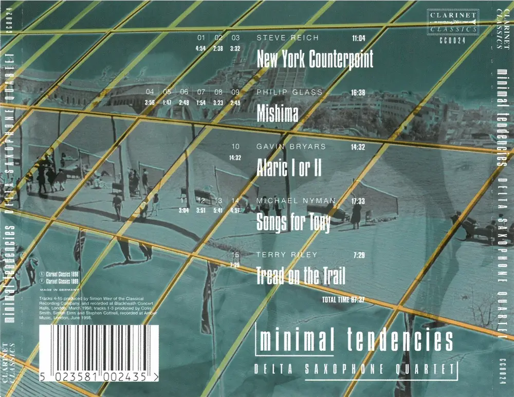 Delta Saxophone Quartet - Minimal Tendencies (1998)