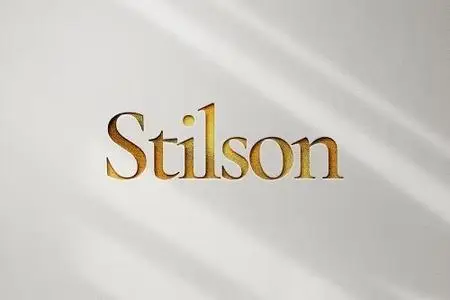 Stilson Gold Logo Mockup - 94PBV3S