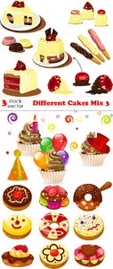 Vectors - Different Cakes Mix 3